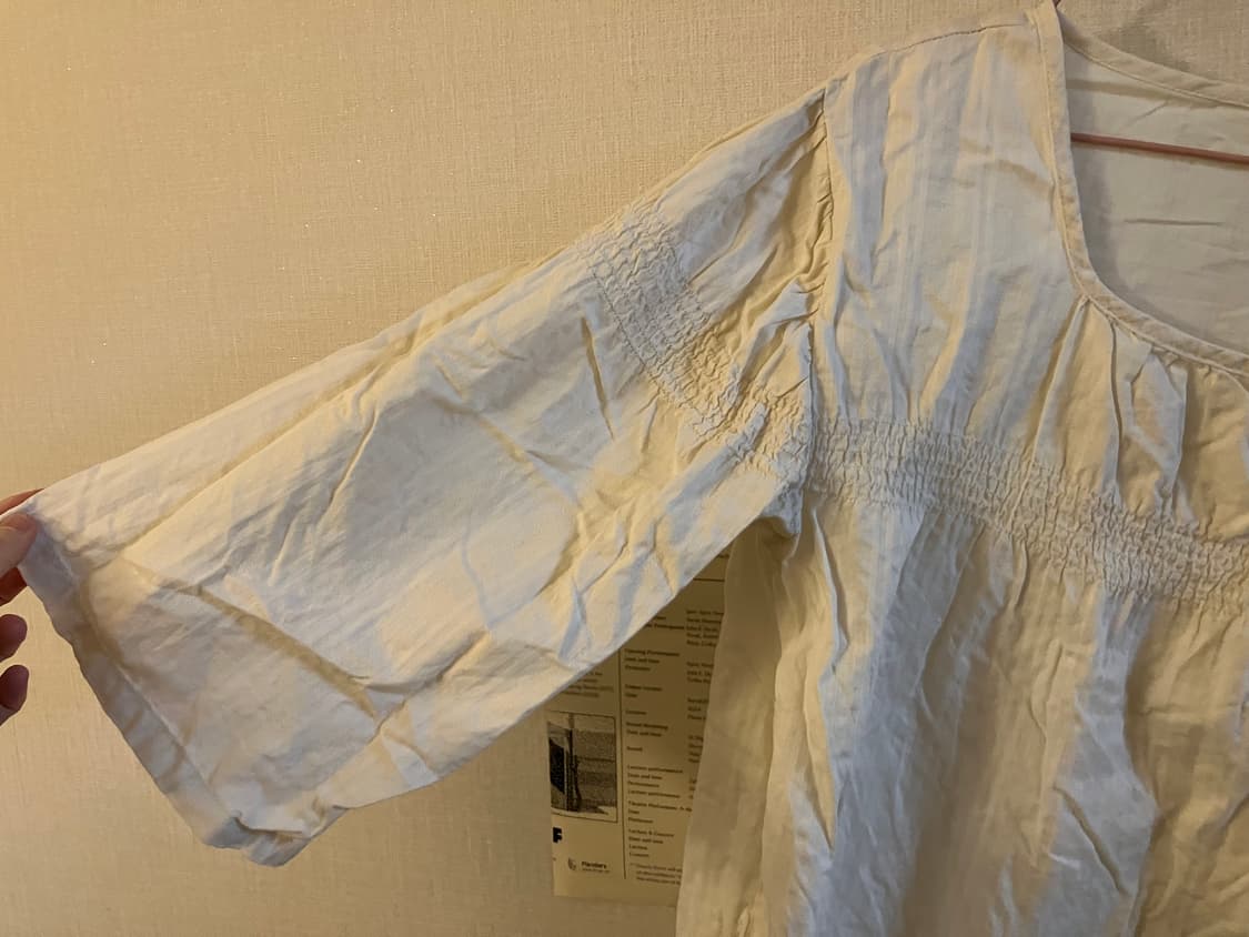 빈티지 7부 블라우스 상품이미지2