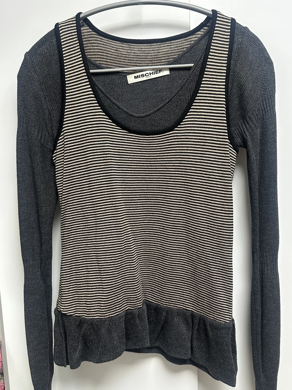 MSCHF RIPPLE LAYERED KNIT TOP (M size) 상품이미지3