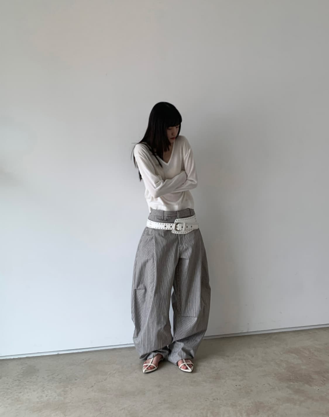 윤비누착용) 클라따 cladda puebco wide pants 상품이미지6