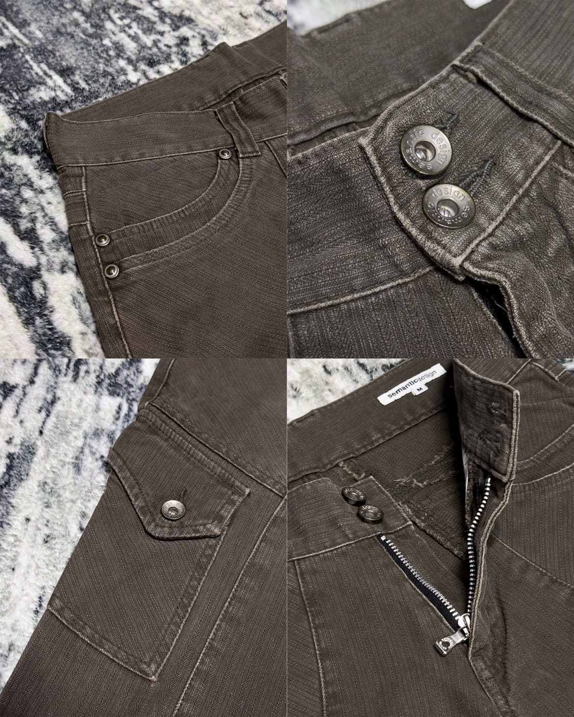 {Semantic Design} Seam Flare Cargo Pants 상품이미지4