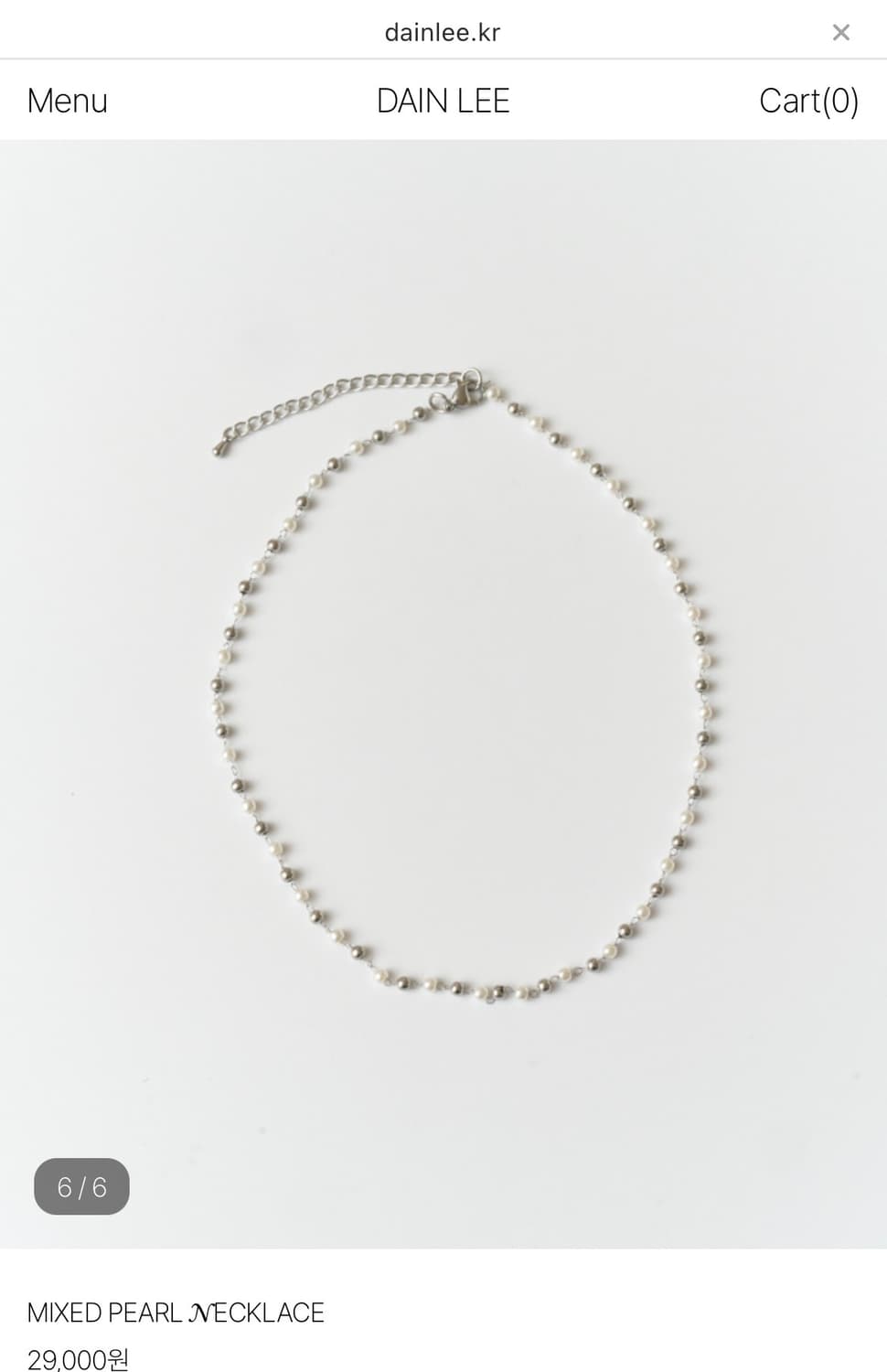 다인리 MIXED PEARL NECKLACE 팝니다! 상품이미지3