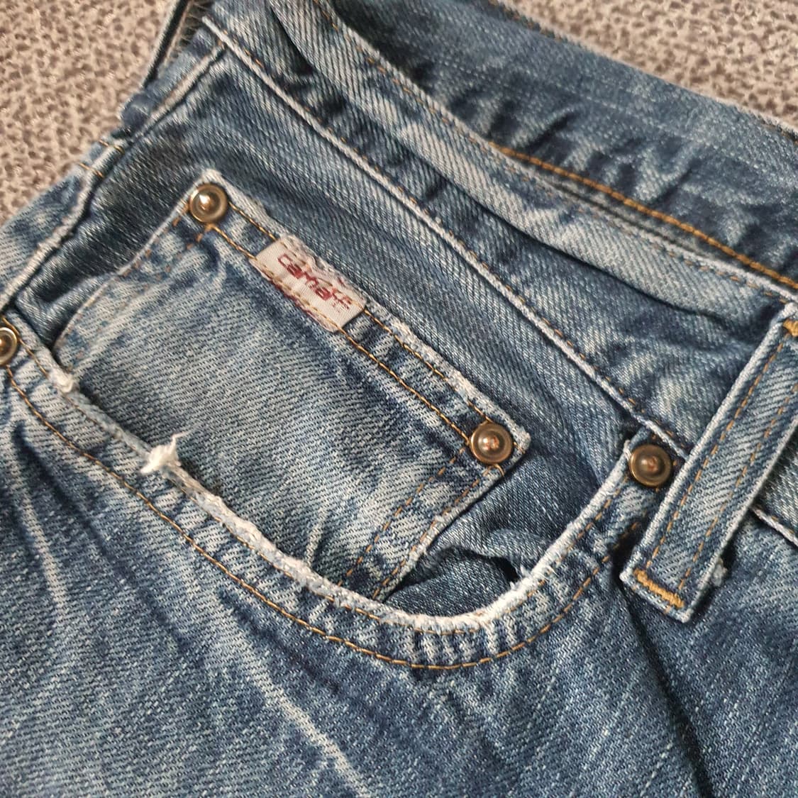 칼하트 빈티지 데님 팬츠 No.50 상품이미지5