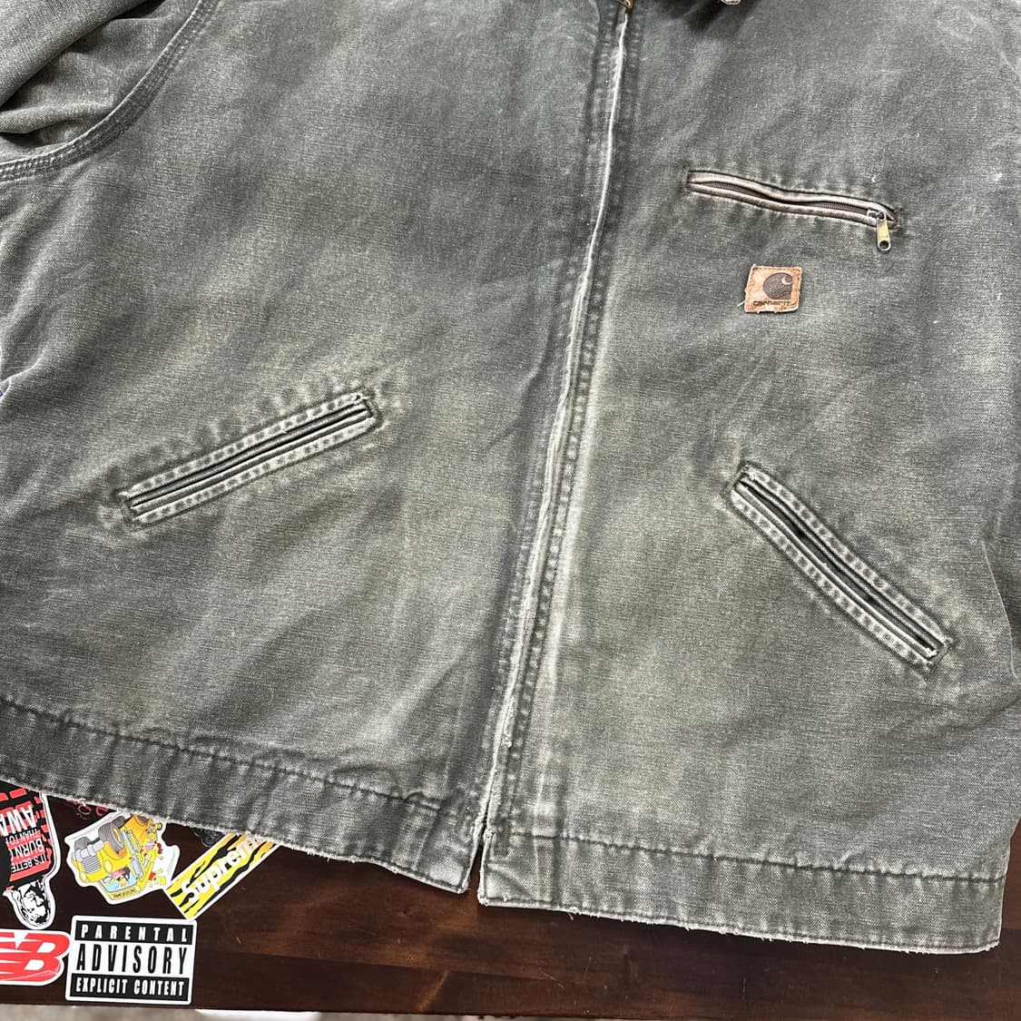 00s USA 칼하트 J97 MOS 샌드스톤 디트로이트 자켓 XL-R 상품이미지4