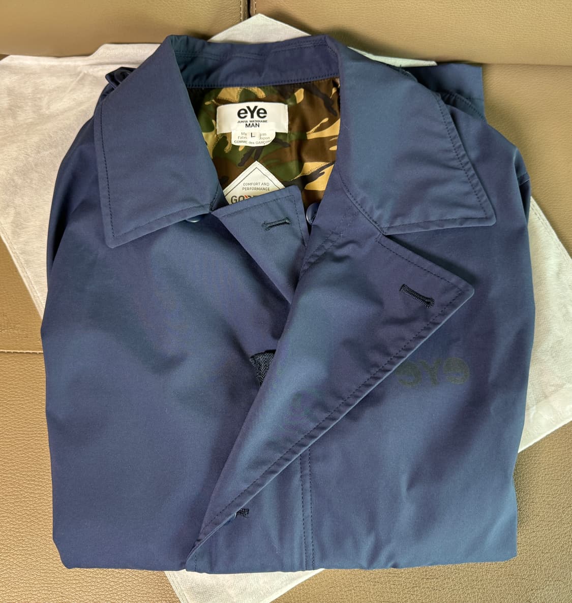 [L] 준야 와타나베 eye 꼼데가르송 코트 자켓 네이비 상품이미지5