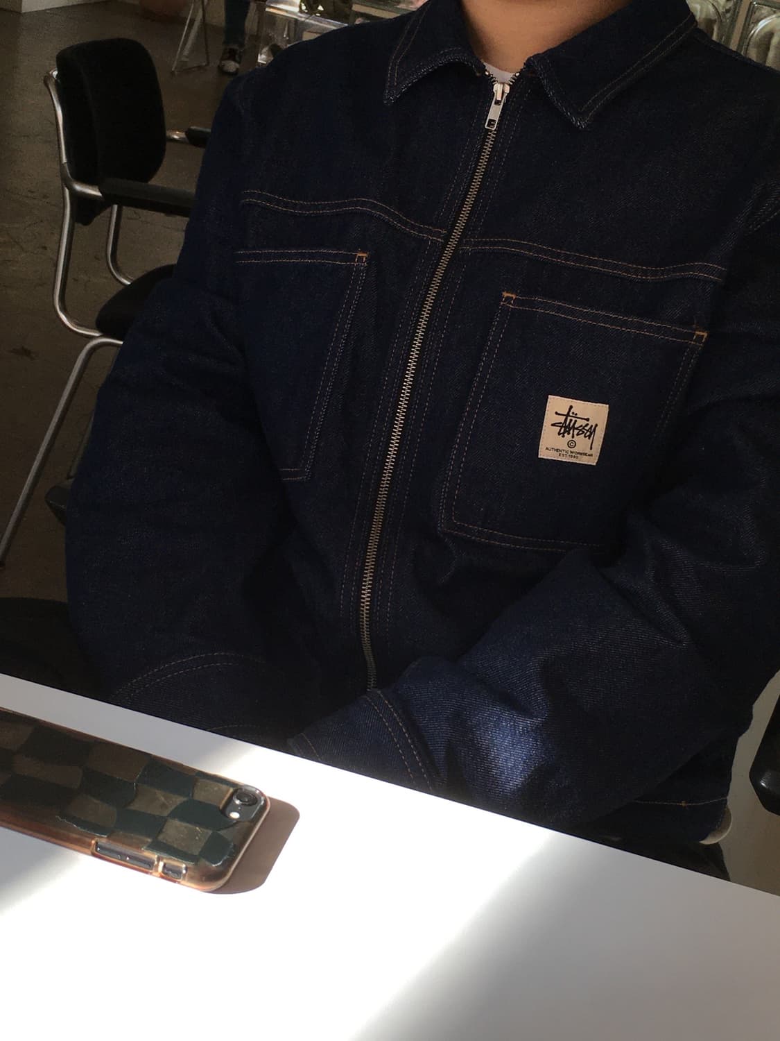 스투시 집업 워크자켓 (데님) 상품이미지2