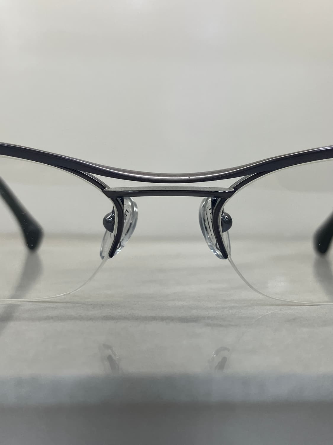 알랑 미끌리 Alain Mikli paris 실버 딥네이비 반무테 안경 상품이미지10