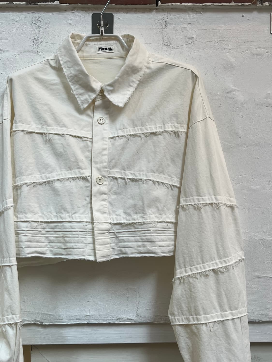Theilma 더일마 화이트 크롭셔츠 F 상품이미지3