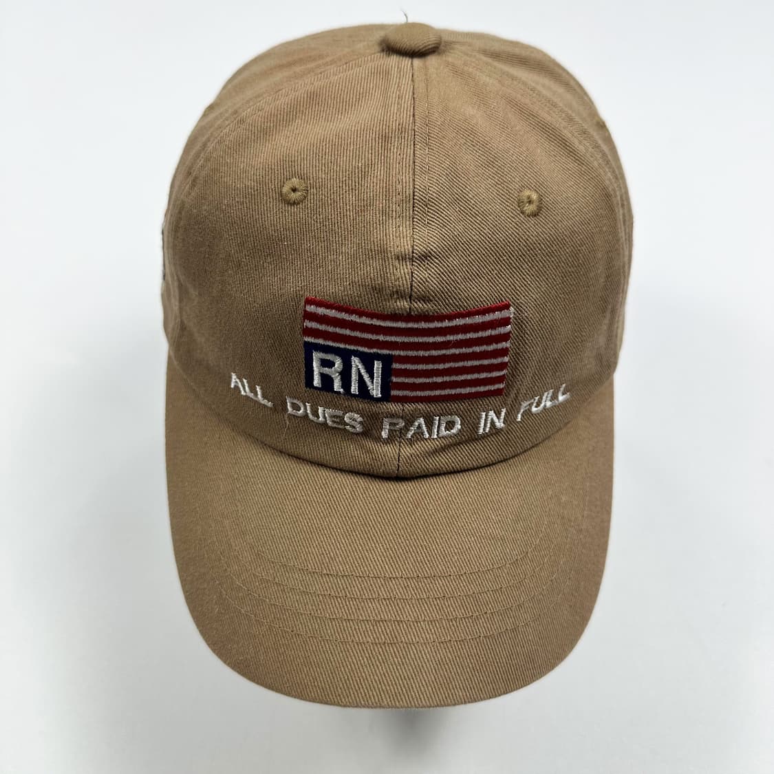 VTG 빈티지 성조기 브라운 볼캡 모자 상품이미지2