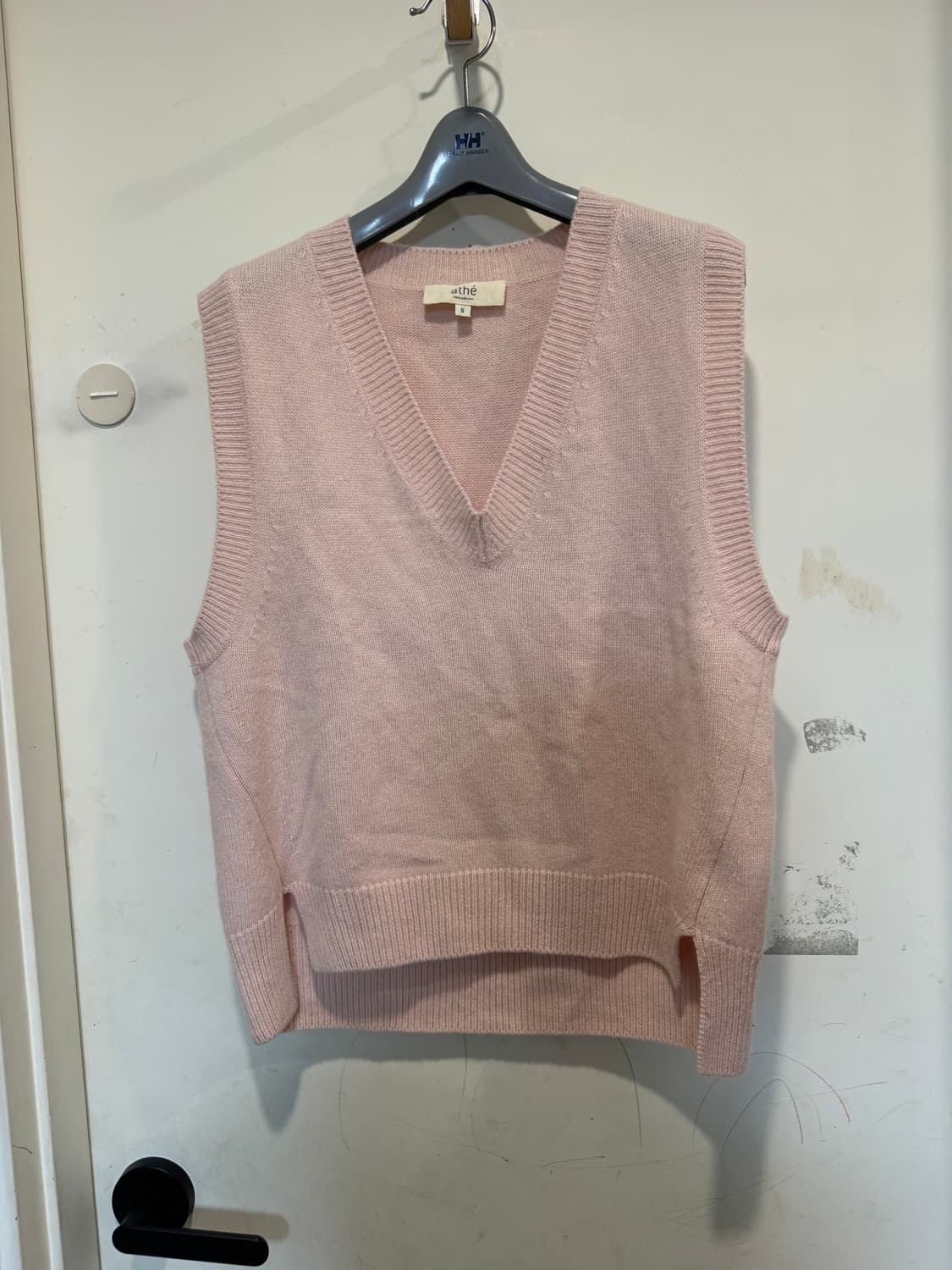 아떼바네사브루노 연핑크 캐시미어 베스트 상품이미지1