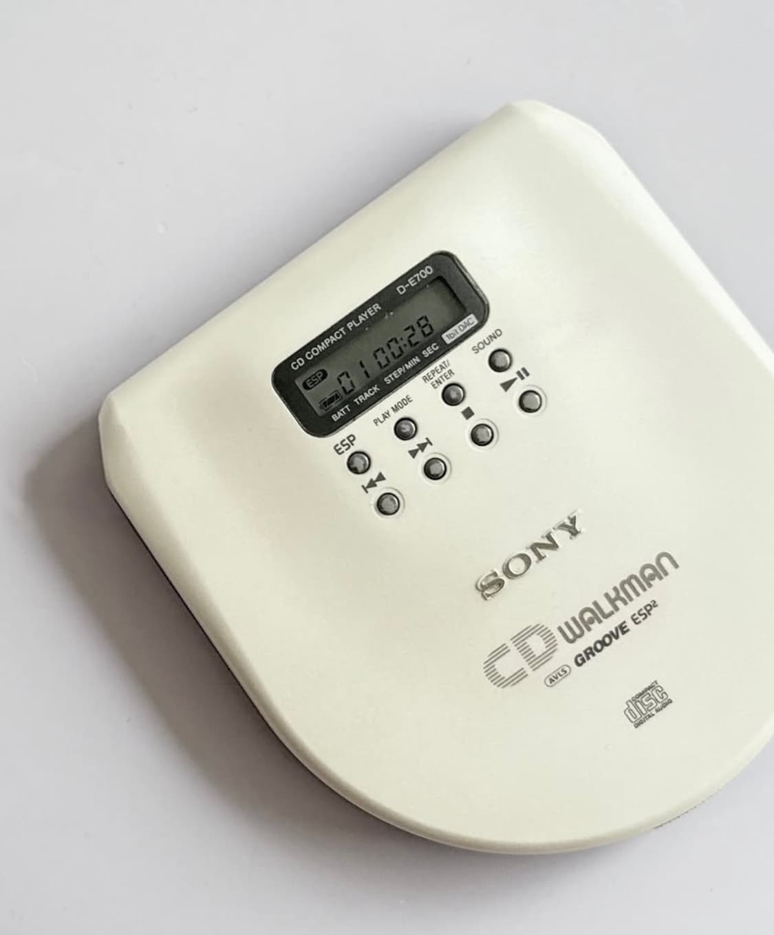 SONY CD PLAYER MILK WHITE SILK MATTE 상품이미지3