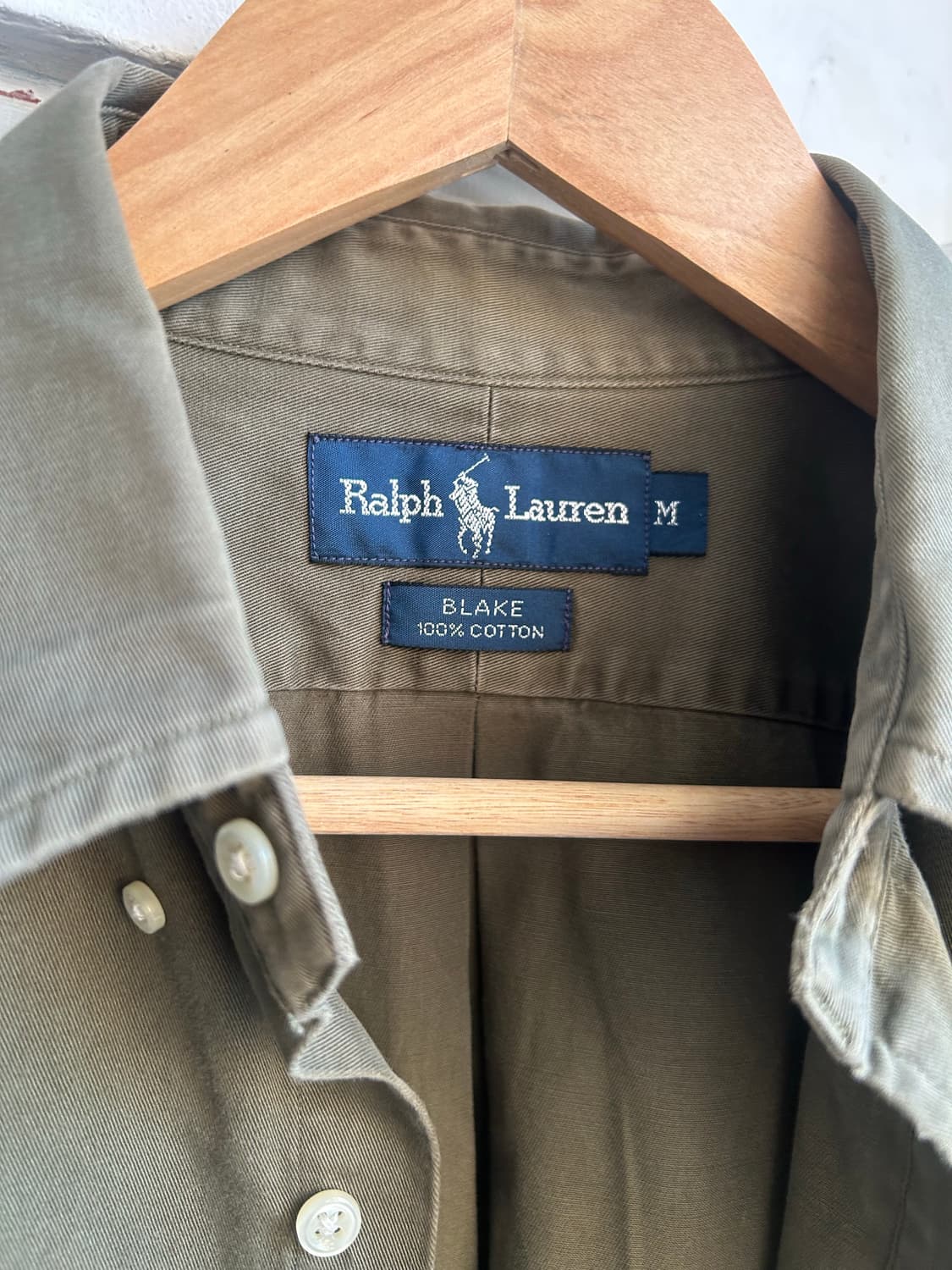 00‘s 폴로 버튼다운셔츠 올리브 상품이미지3