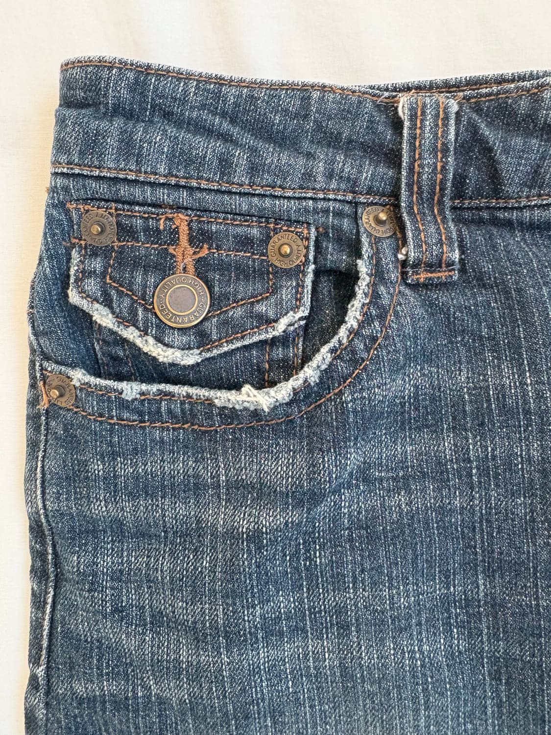 빈티지 미니 청 스커트 상품이미지3