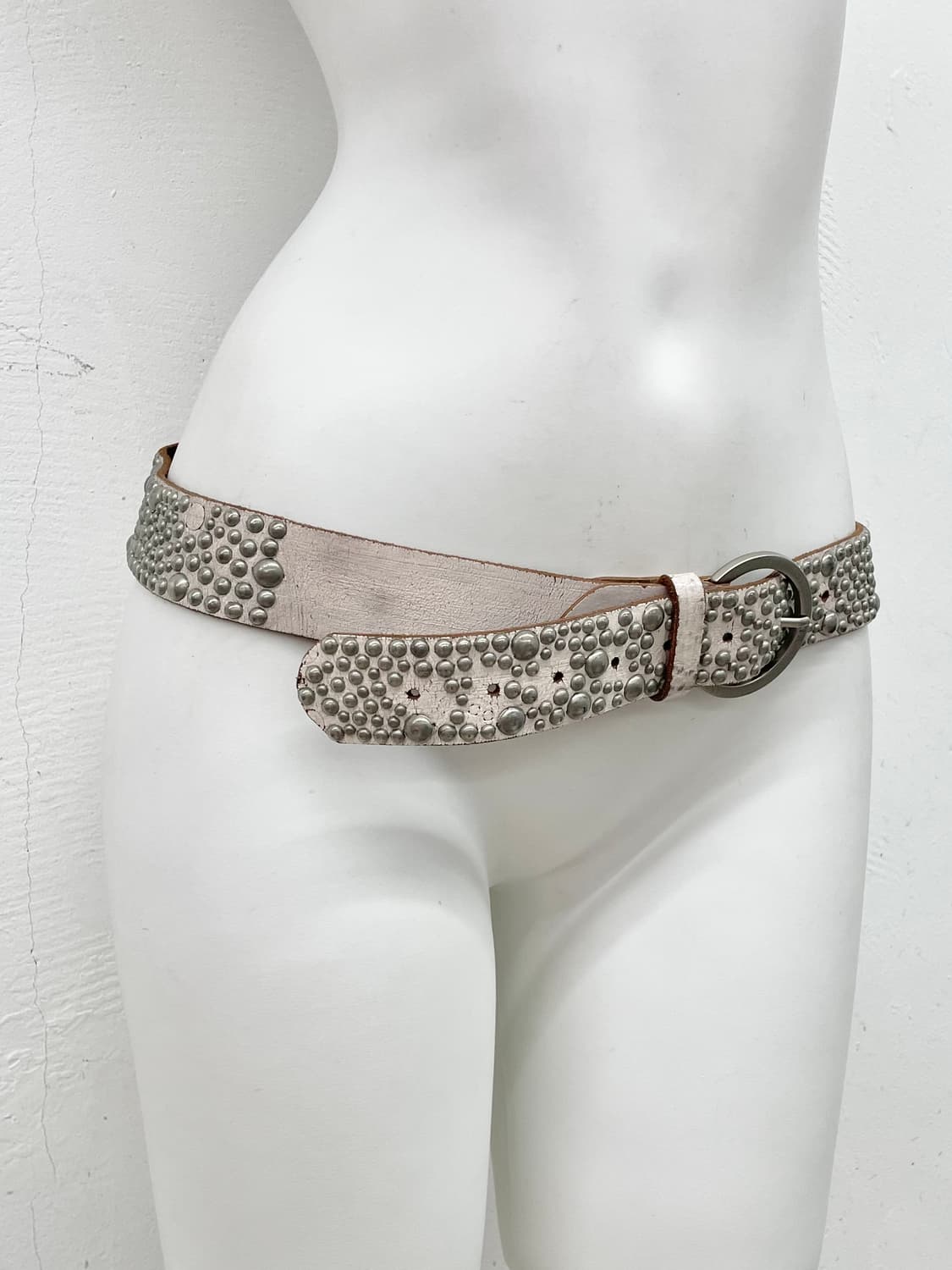 리얼레더 올스터드 버클 벨트 *레어 상품이미지3