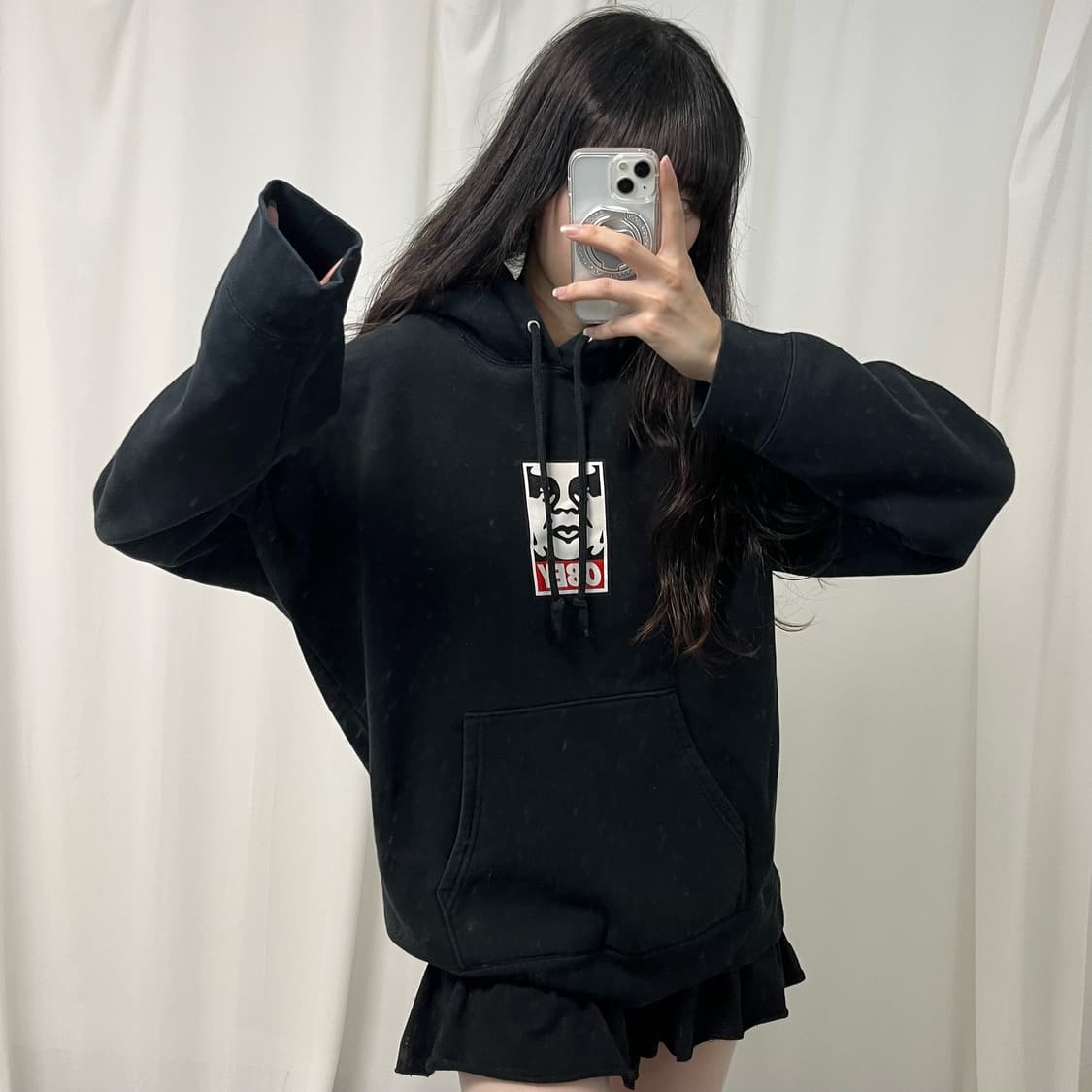 OBEY black hoodie 상품이미지3