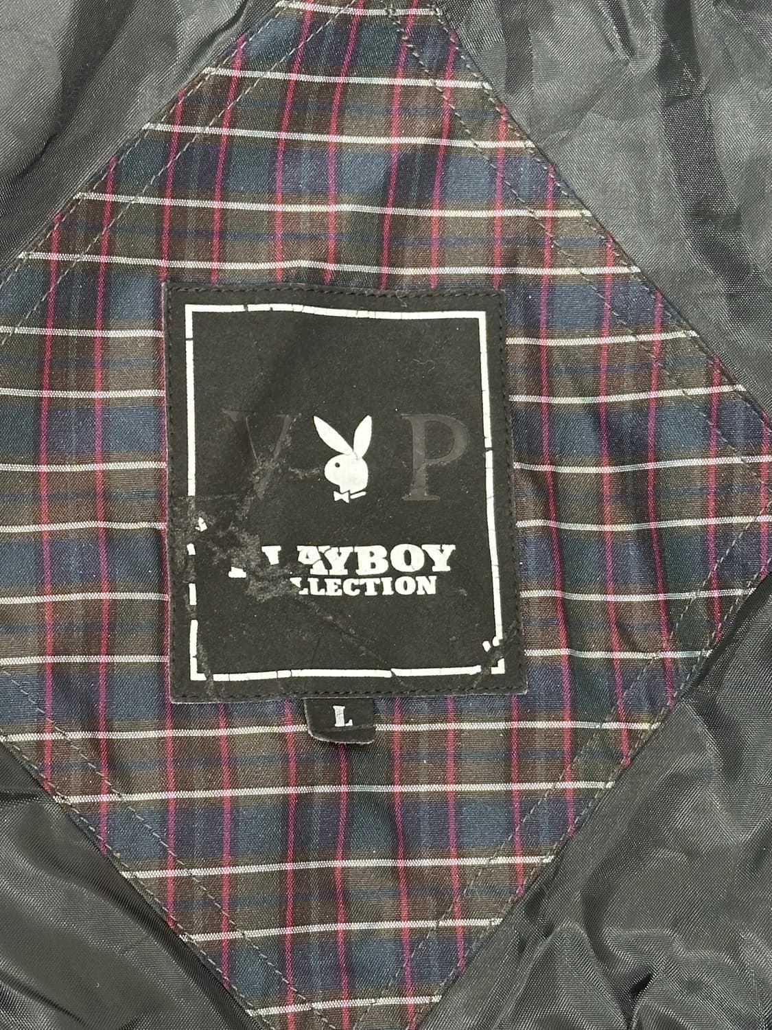 플레이보이 일본 빈티지 브라운 후드 패딩 L 상품이미지7