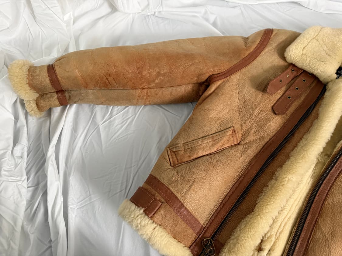 Schott B-3 무스탕 자켓 (Made in USA) 상품이미지7