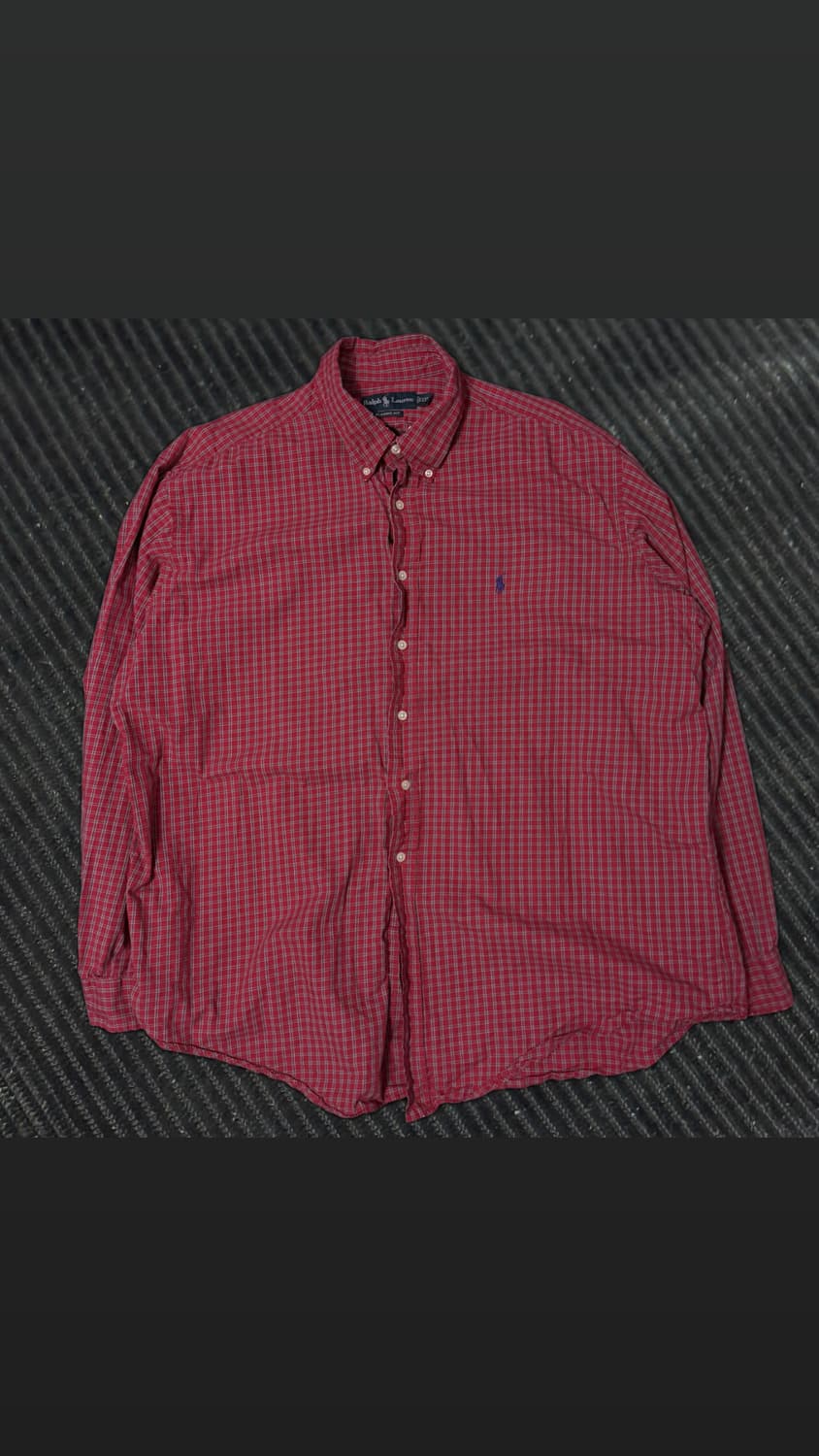 폴로 랄프로렌 레드 체크셔츠 상품이미지2