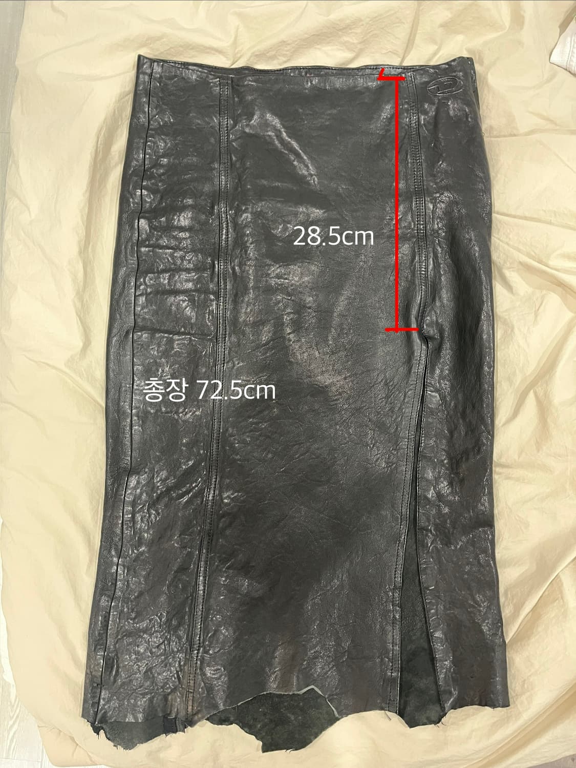 디젤 Diesel 가죽치마 상품이미지8