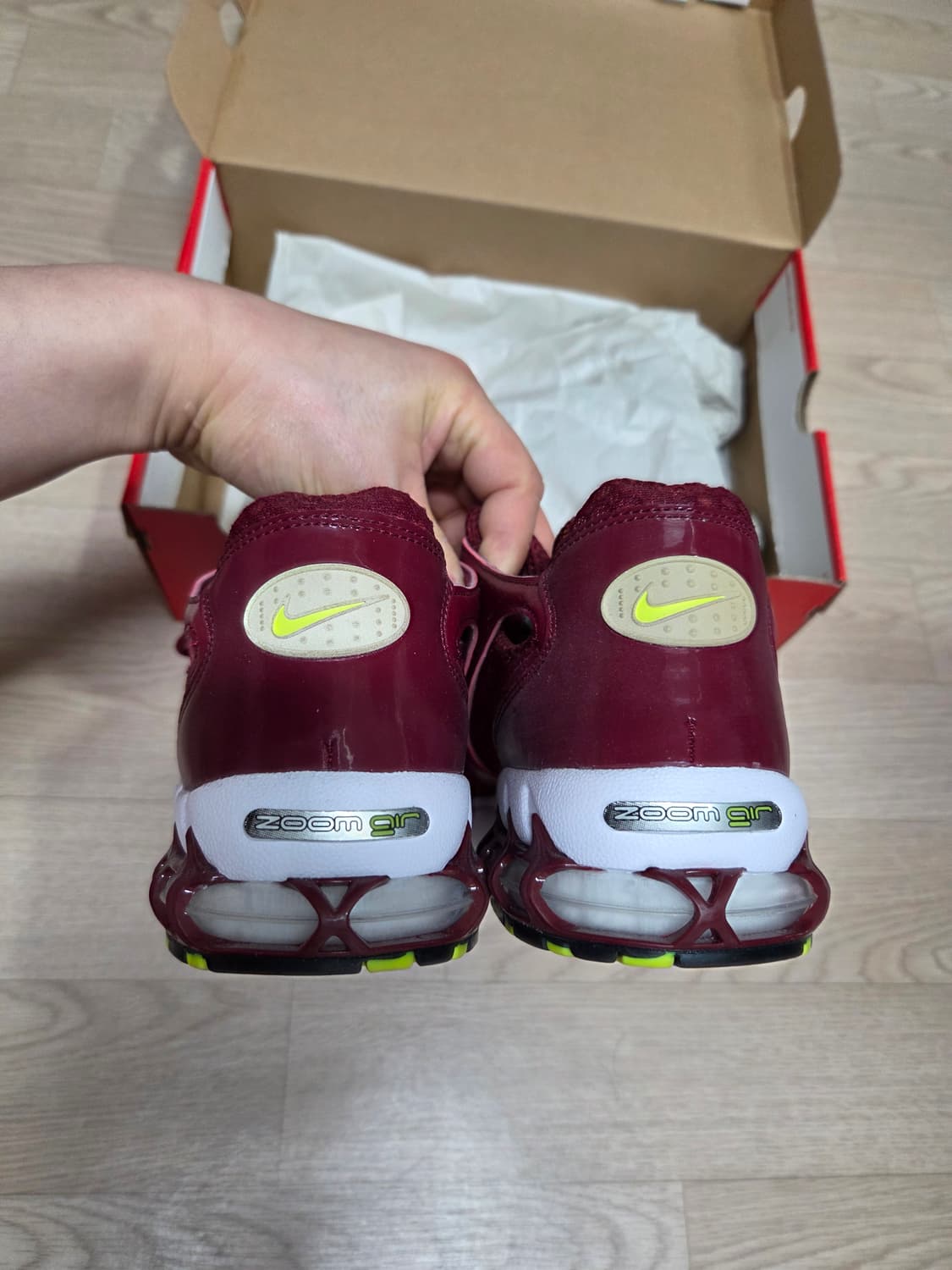 (새상품)나이키 에어 줌 스피리돈 285  버건디  상품이미지2