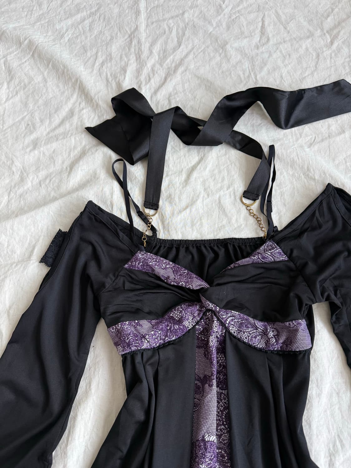 오프숄더 오리엔탈 고딕 원피스 상품이미지3