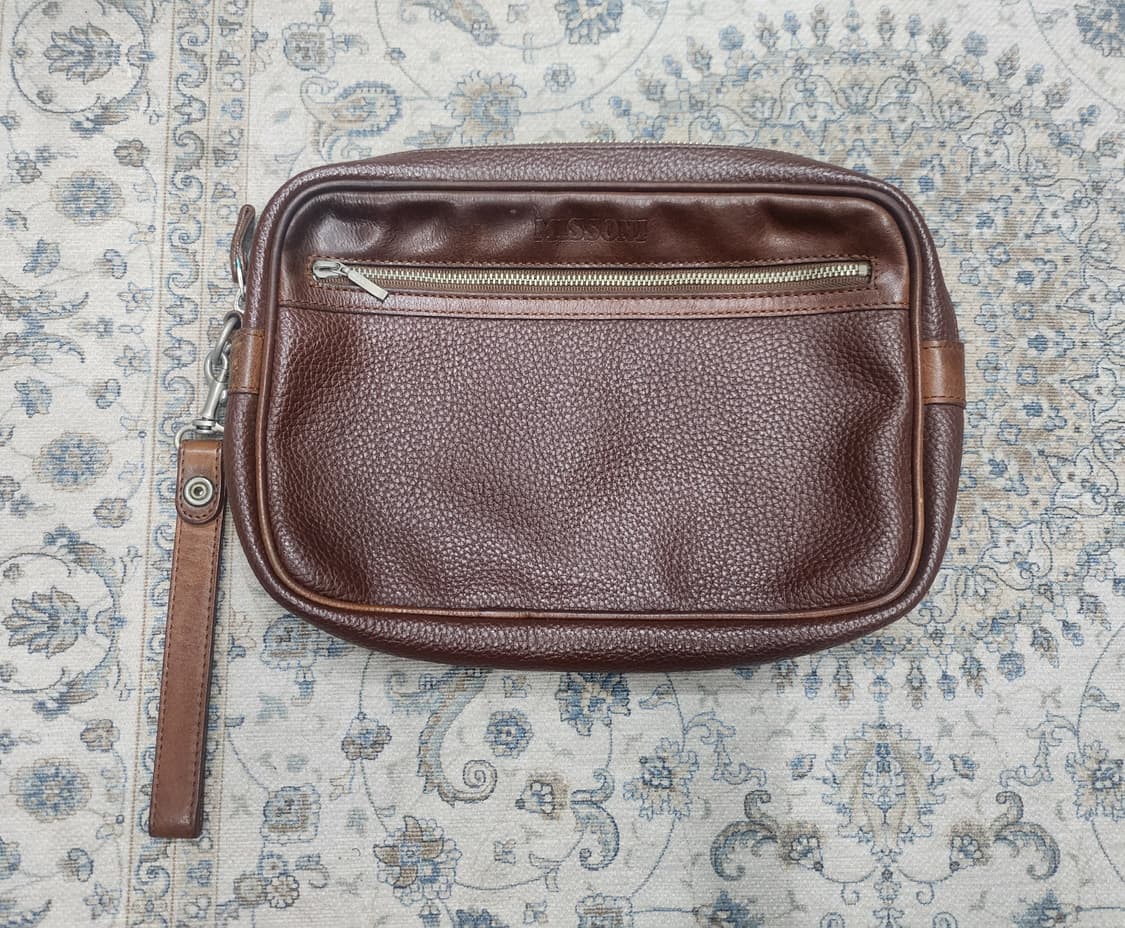 MISSONI 미쏘니 브라운 래더 클러치백 상품이미지1