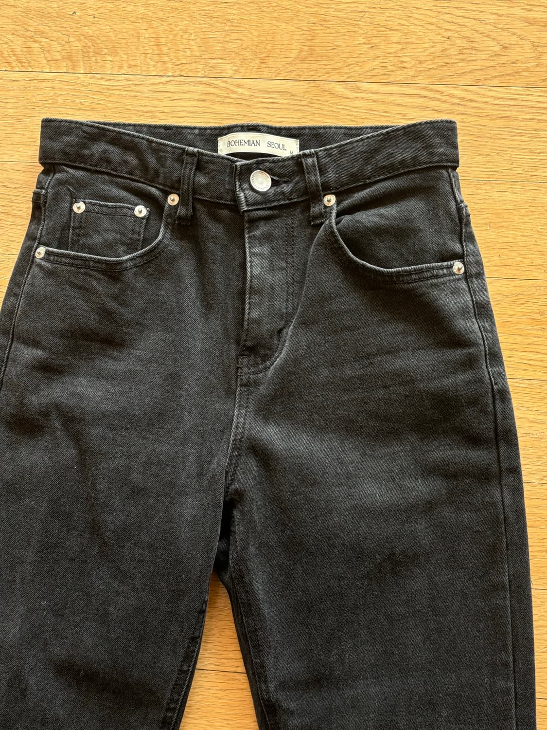 보헤미안서울 22FW 부츠컷 데님 블랙 상품이미지3