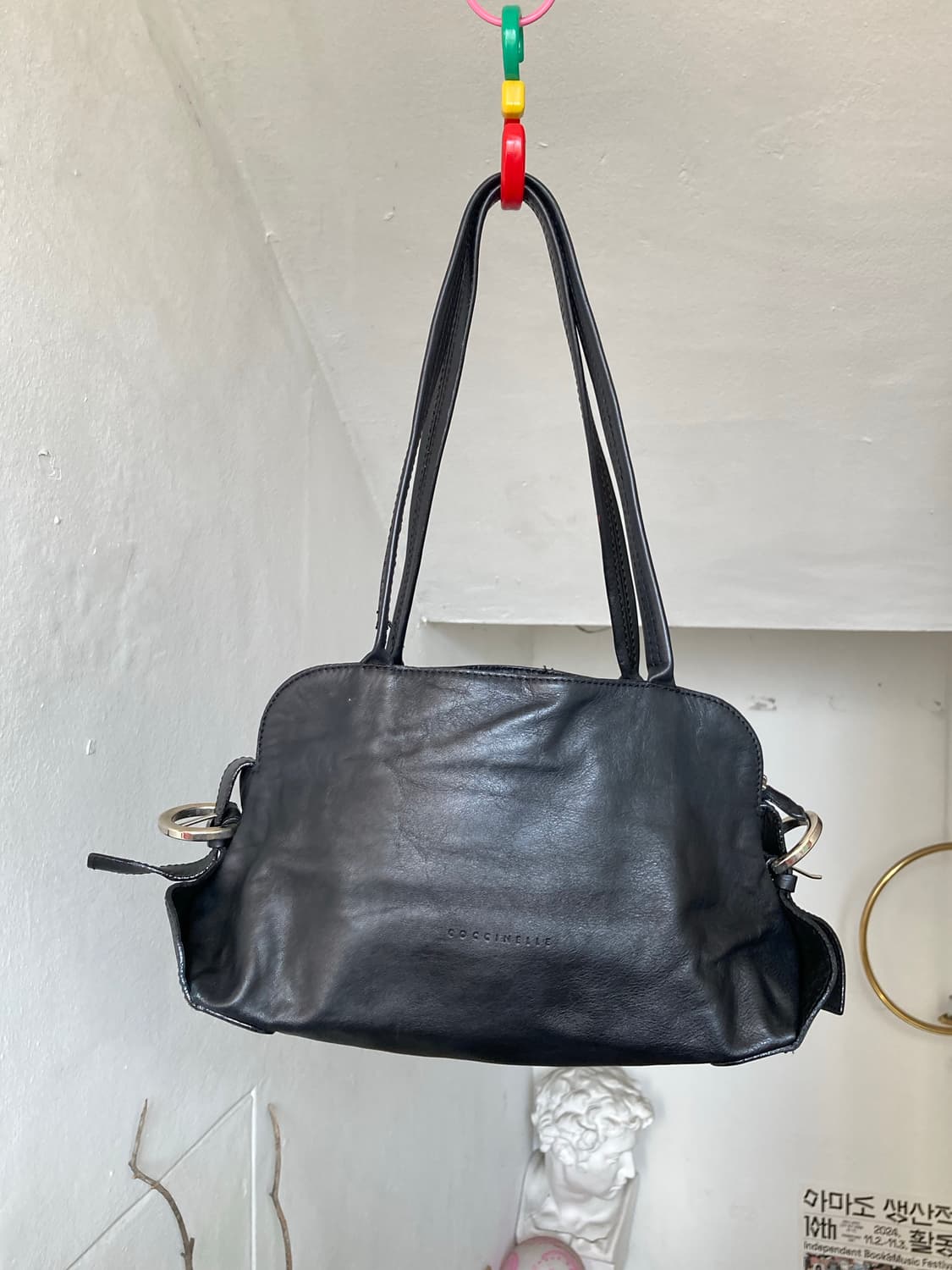 빈티지 블랙 숄더백 상품이미지7