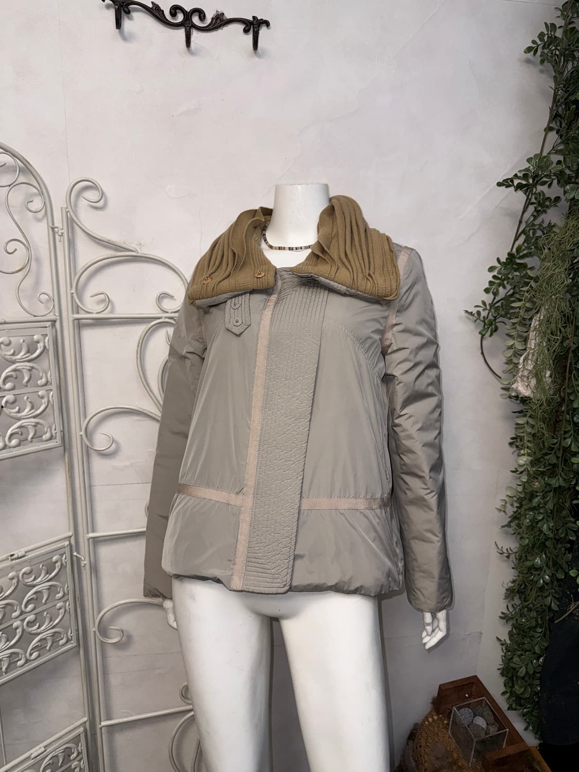 KUHO goosedown knit collar reversible 푸퍼 상품이미지6