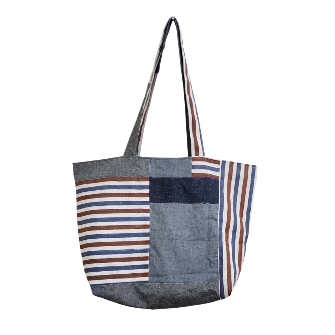 패치워크 양면 업사이클링 아메카지 숄더백 상품이미지1