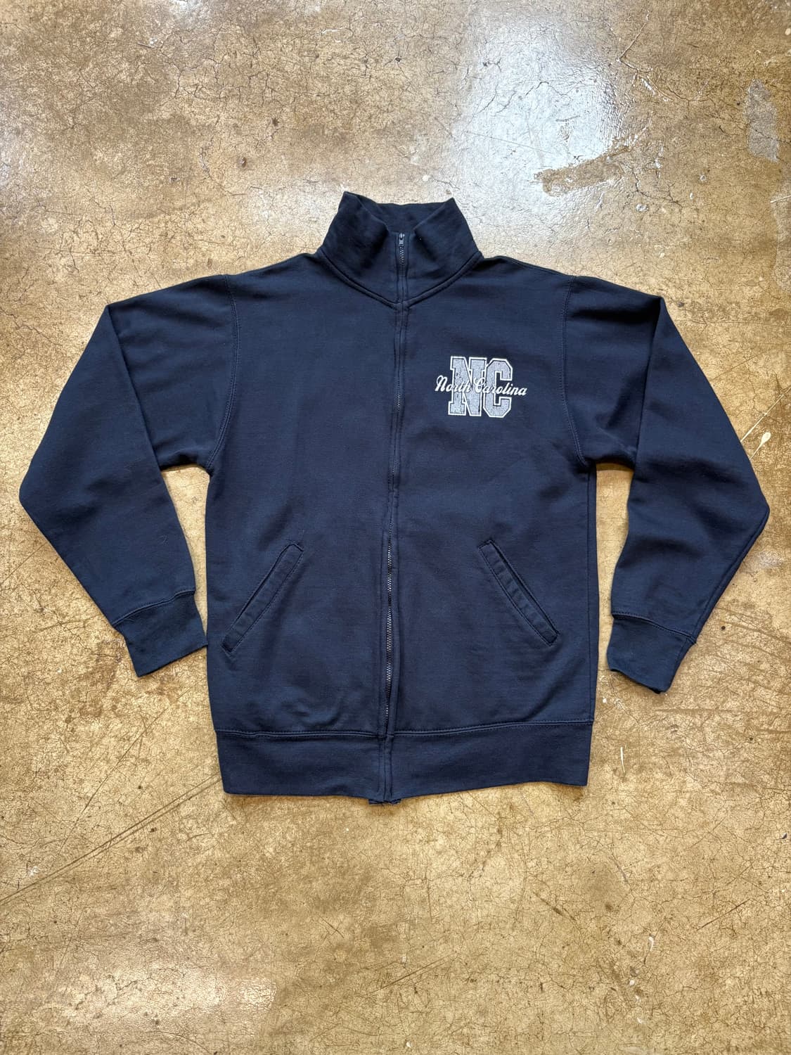 빈티지 스웻 하이넥 집업 상품이미지2