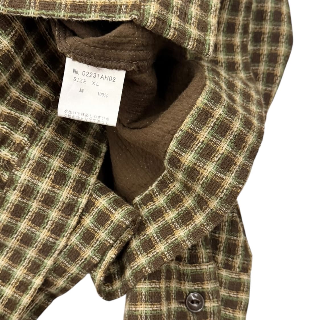 히스테릭글래머 파나마 체크 셔츠 자켓 브라운 상품이미지8