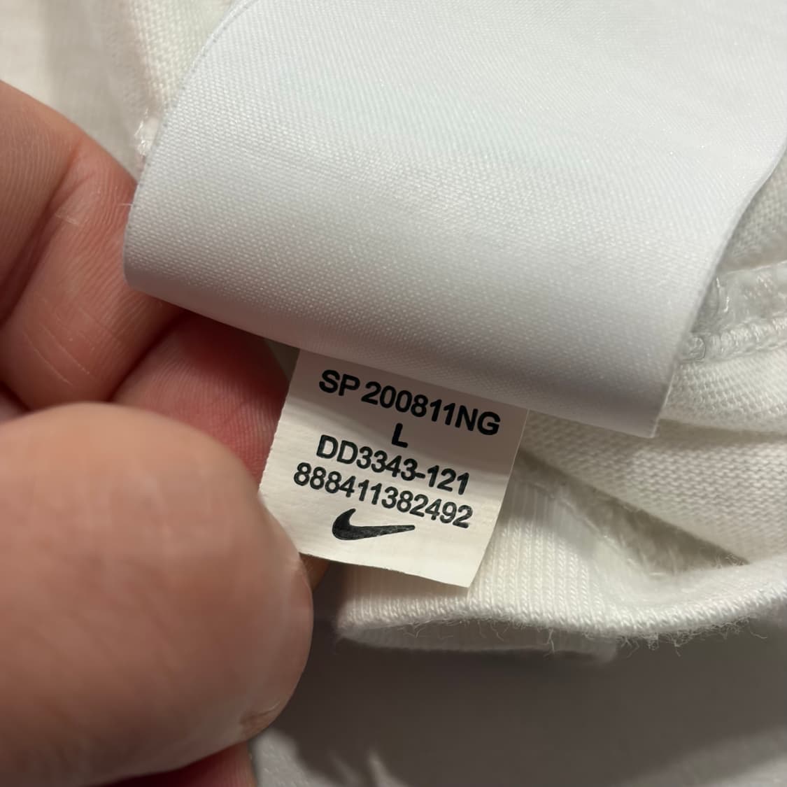 [L] 나이키 스투시 월드투어 반팔티 화이트 B448 상품이미지7