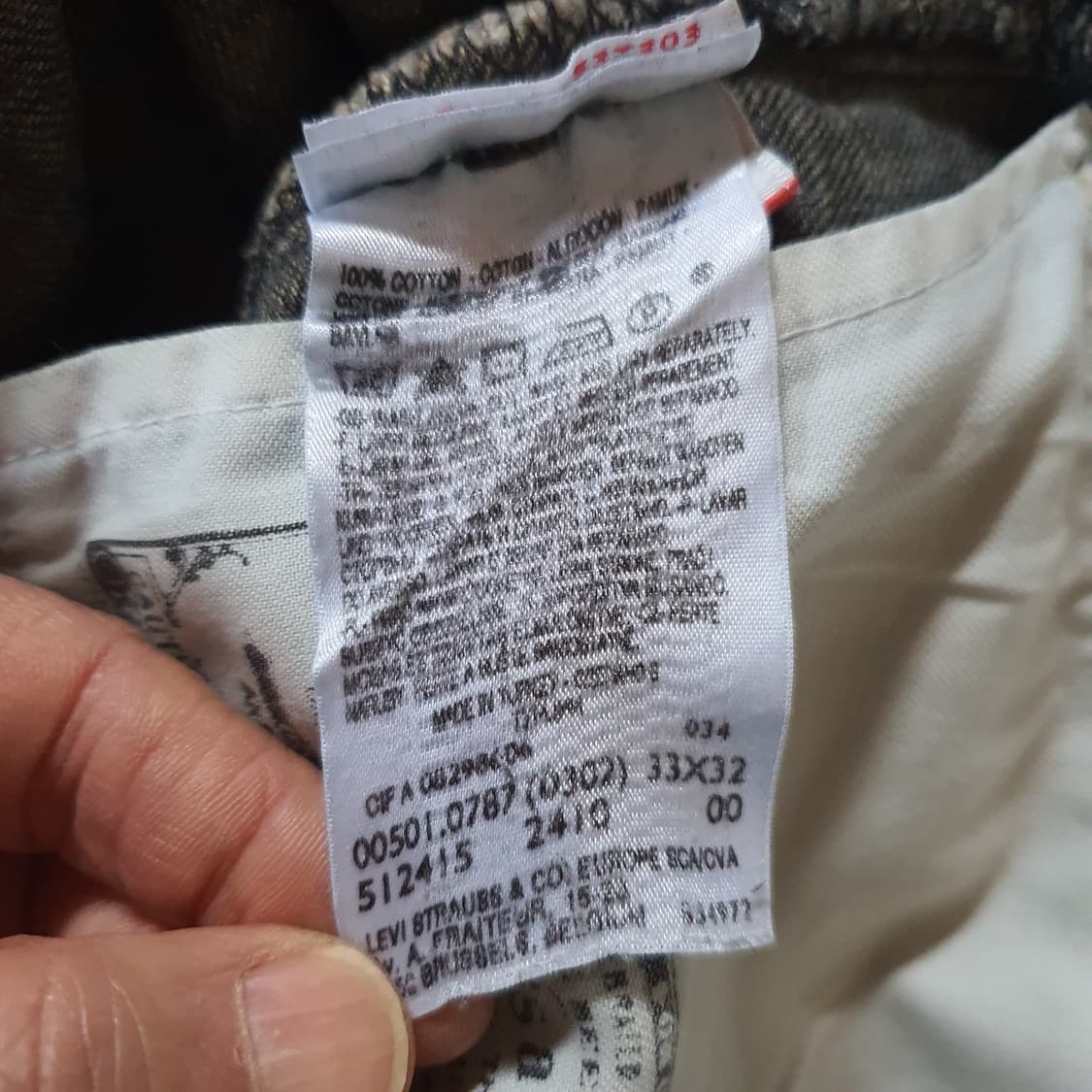 00s 유럽 리바이스501 데님 팬츠 no.16 상품이미지7