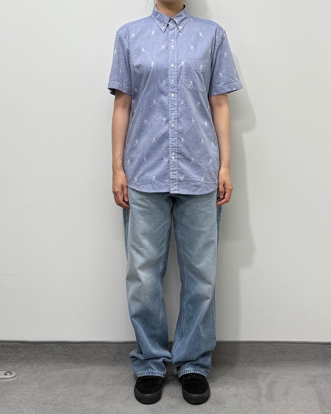 Beams 스컬 옥스포드 셔츠 상품이미지9
