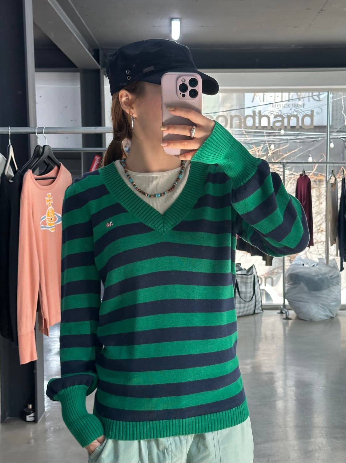 폴로랄프로렌 진스 성조기 스트라이프 니트 상품이미지1