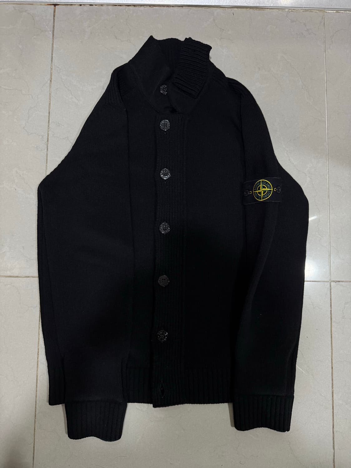 [당일출고,L사이즈] 스톤아일랜드 램스울 니트 가디건 상품이미지1