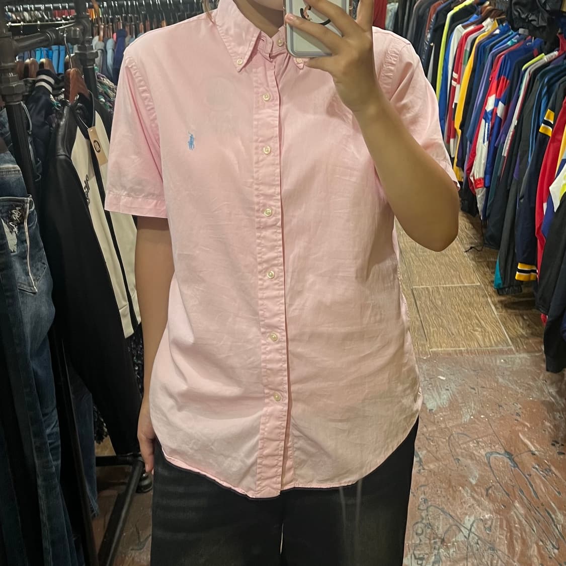 [HI]폴로 반팔셔츠 연핑크 상품이미지2