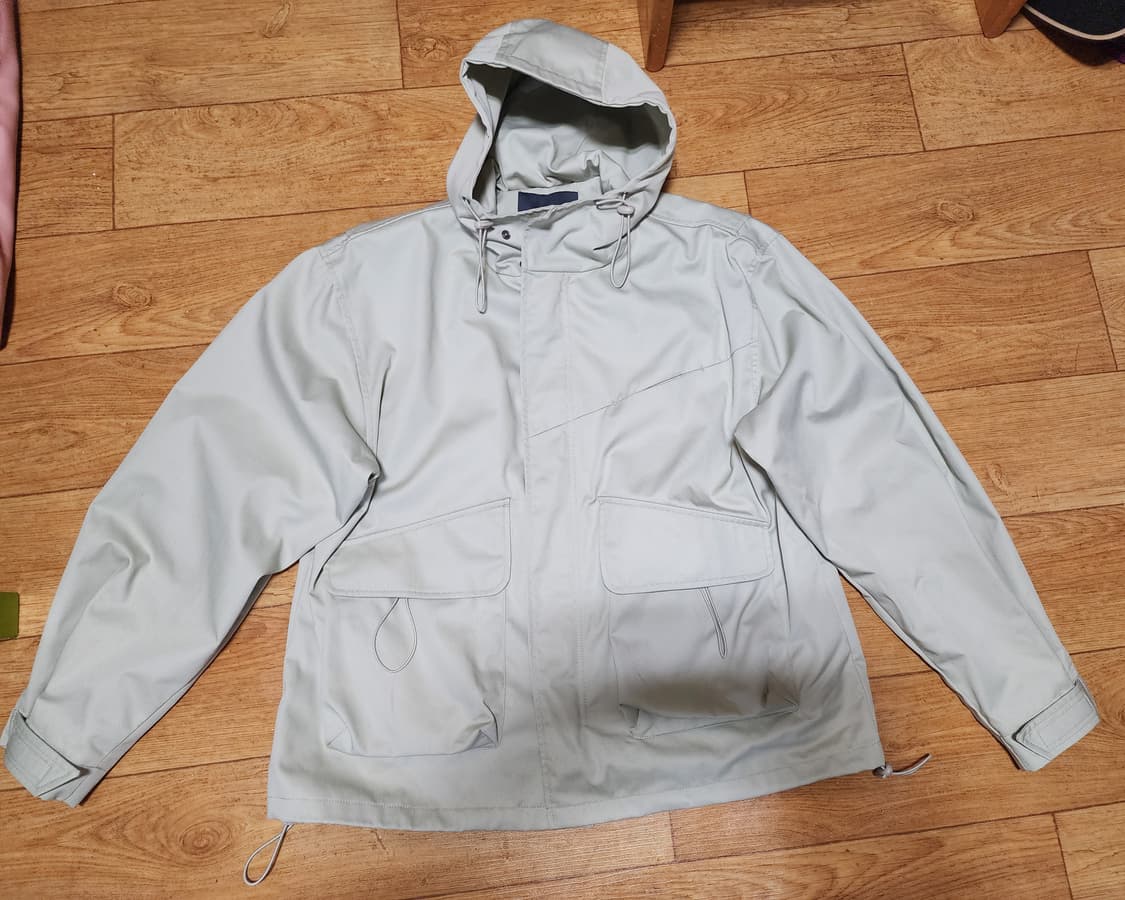 [M] 인템포무드 스트링 에센셜 후디 쉘 파카 샌드베이지 상품이미지5