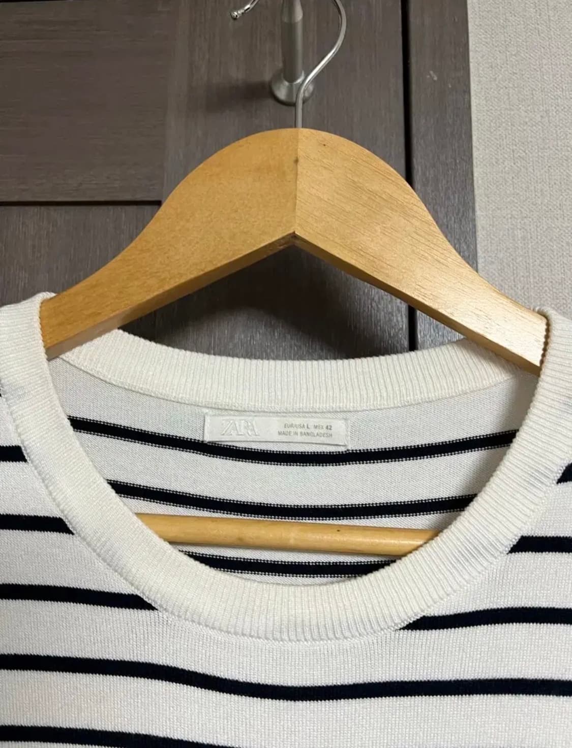 25ss 자라 스트라이프 니트 티셔츠 XL 상품이미지2