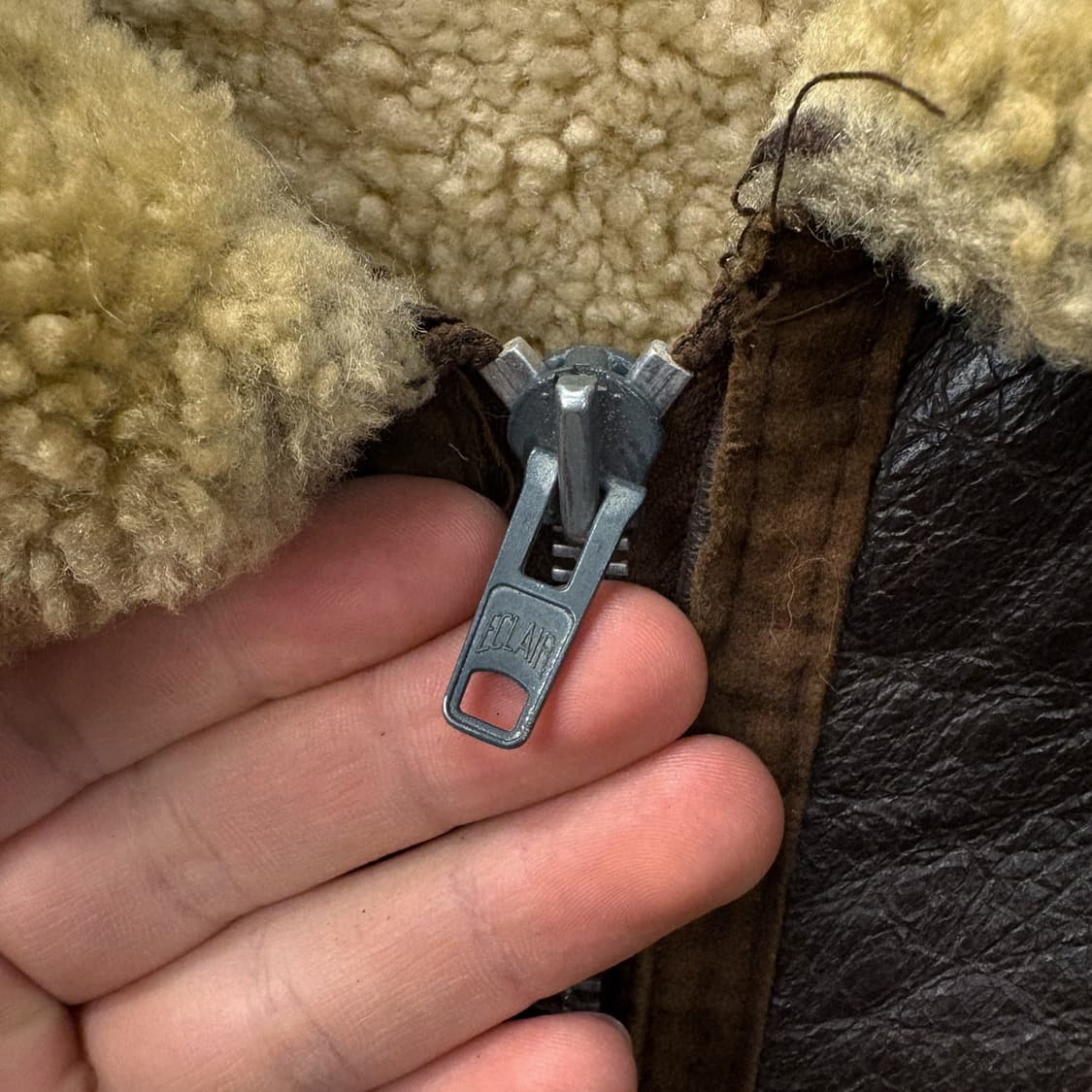 90s 미공군 B-3 TYPE 천연 양가죽 무스탕 플라이트 자켓 N485 상품이미지9