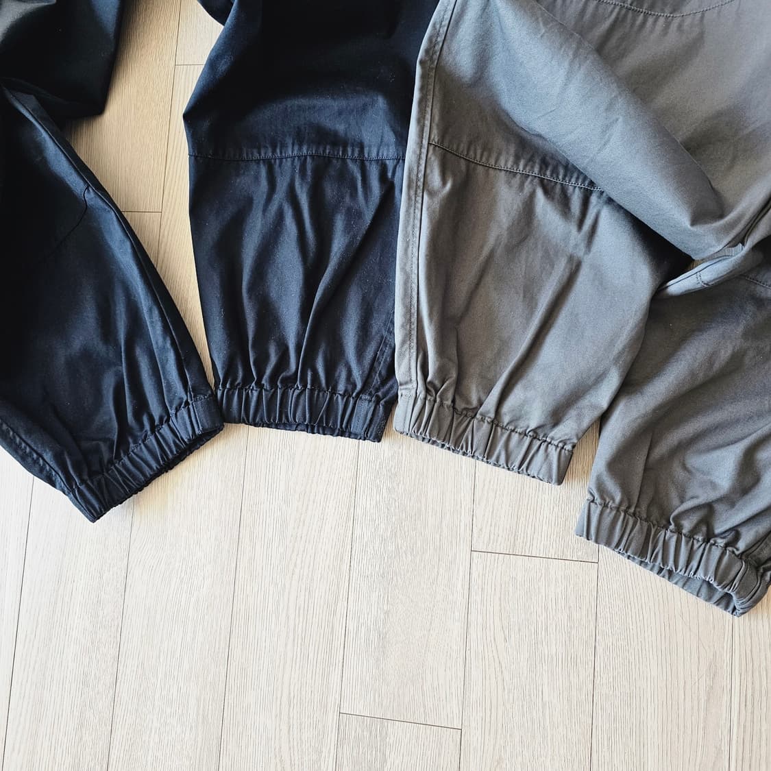 S ) 유니클로 U 르메르 와이드핏 조거 워크 팬츠 - 블랙 / 올리브 상품이미지3