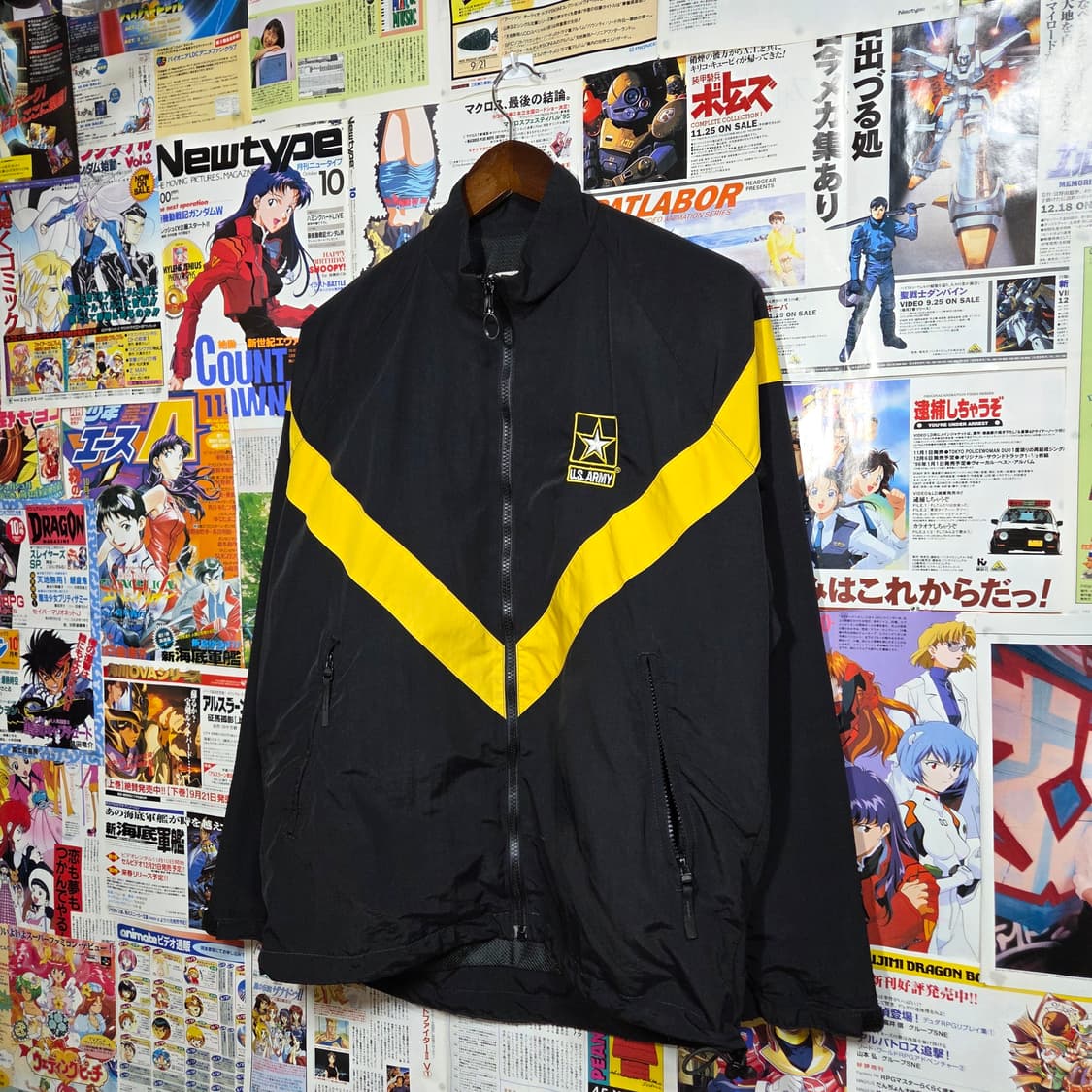 US ARMY APFU 블랙 미군 바람막이  상품이미지2