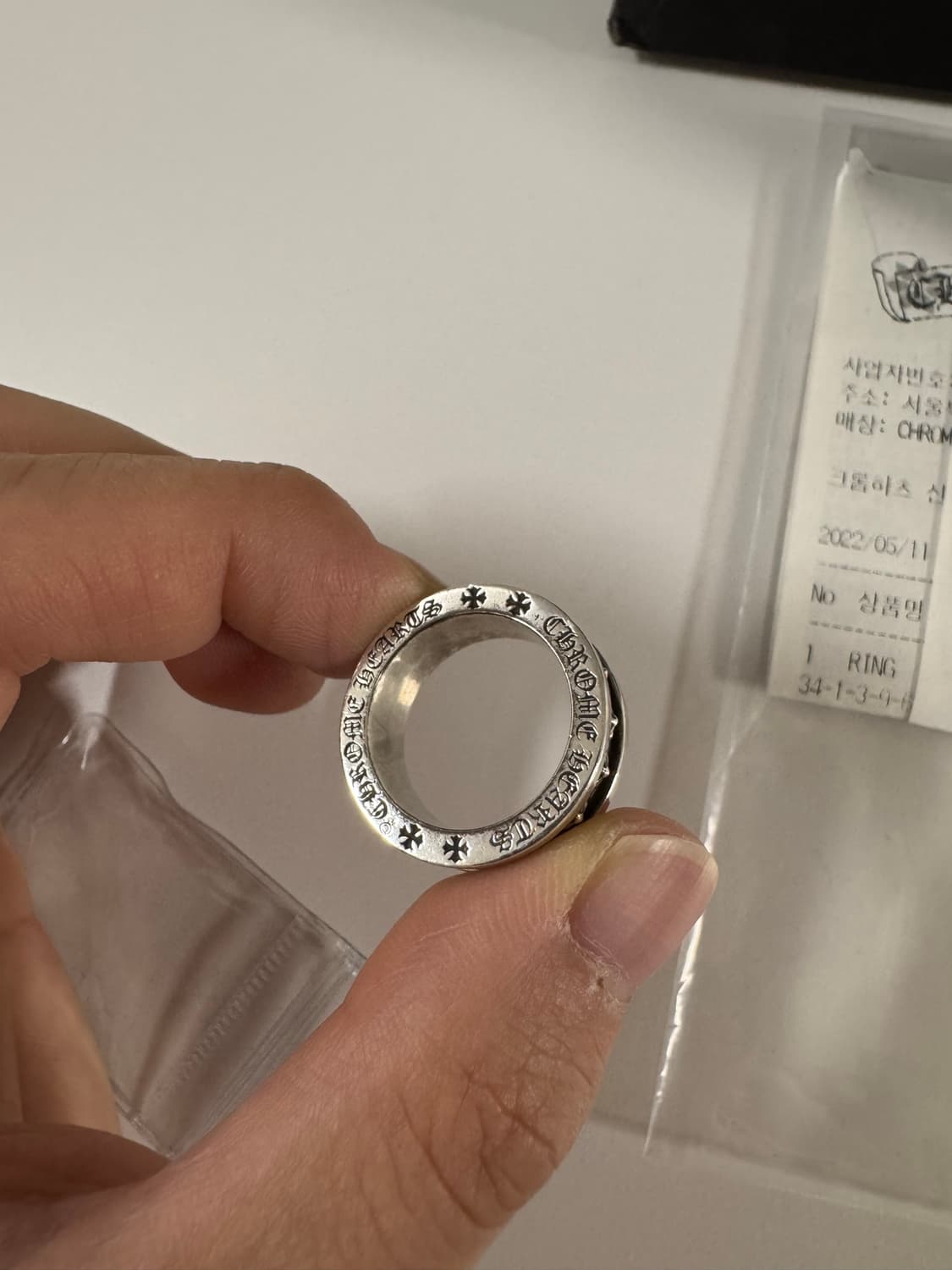[US 7.5] 크롬하츠 미니플러스링 상품이미지5