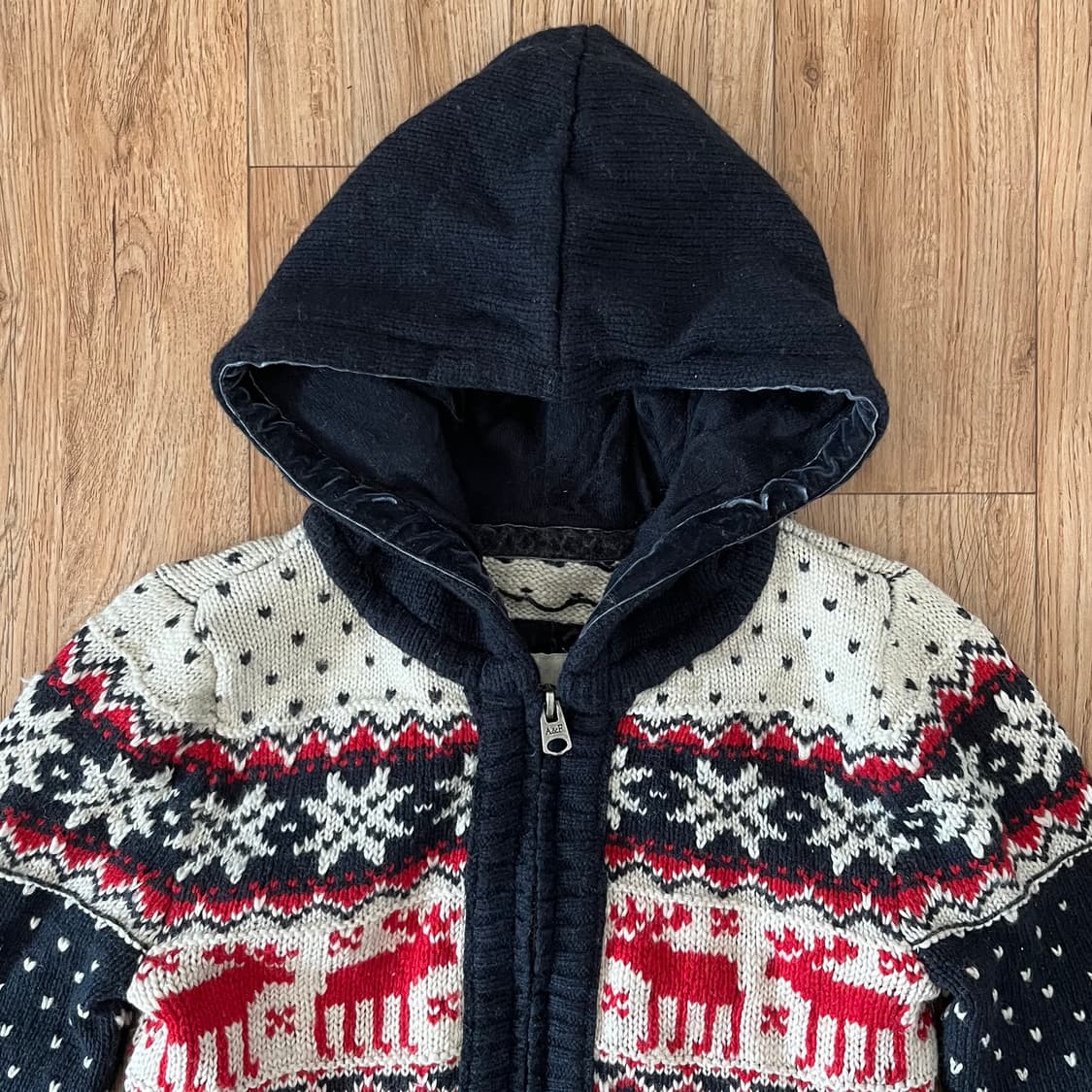 knit zip up hoodie 상품이미지4