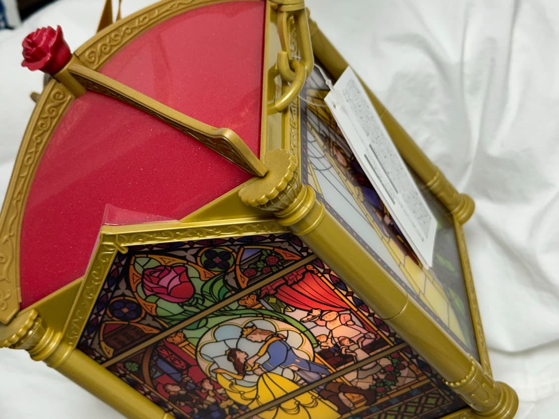 새상품 미녀와 야수 디즈니랜드 팝콘통 무드등 상품이미지1