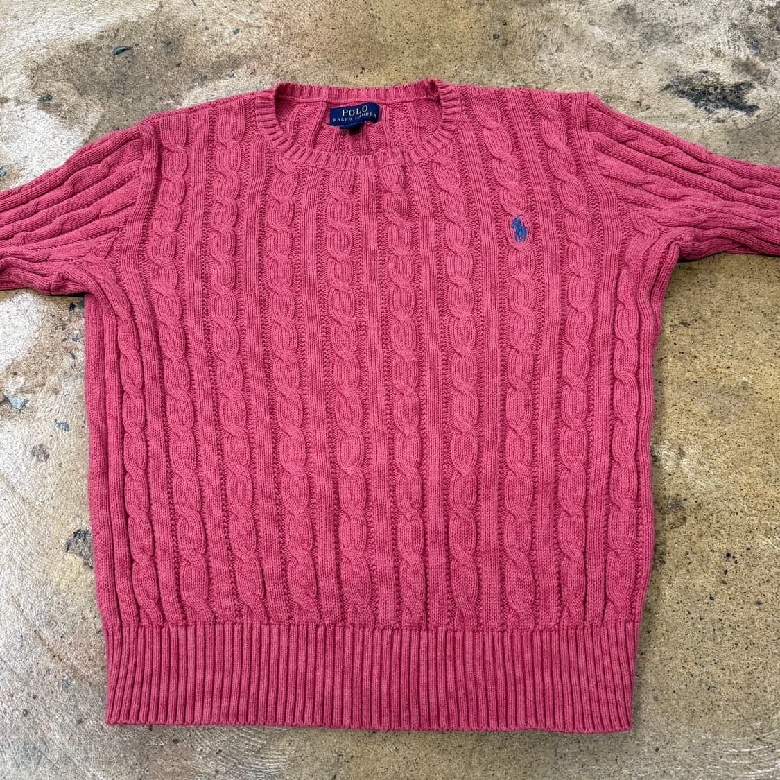 [ 정품/L(12-14) ] 폴로랄프로렌 꽈배기 케이블 긴팔 니트 b8 상품이미지3