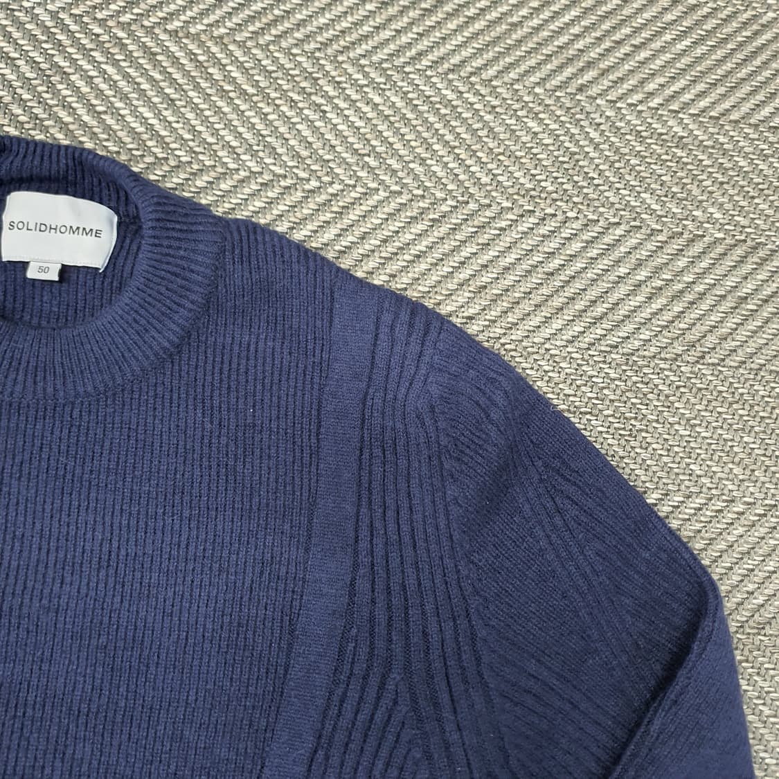 솔리드옴므 골지 니트 스웨터 남자105 상품이미지3