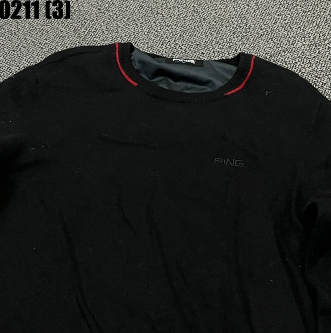 핑 플리스 니트 스웨터 상품이미지2