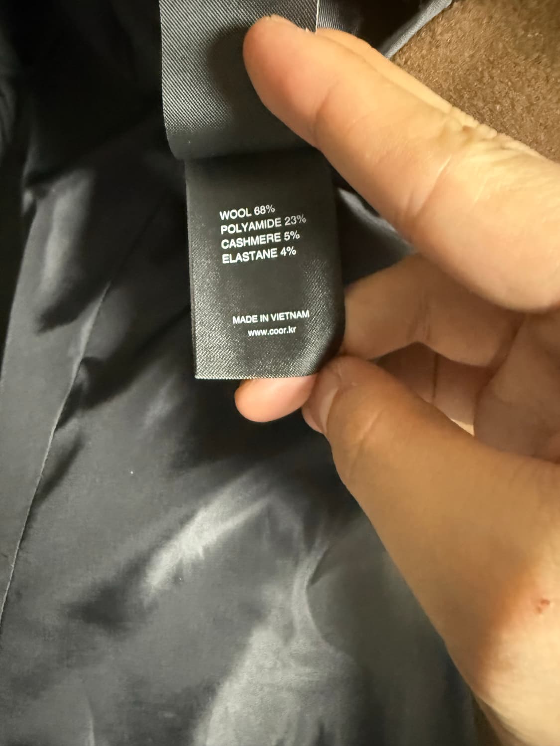 쿠어 싱글코트 다크브라운(S) 상품이미지4