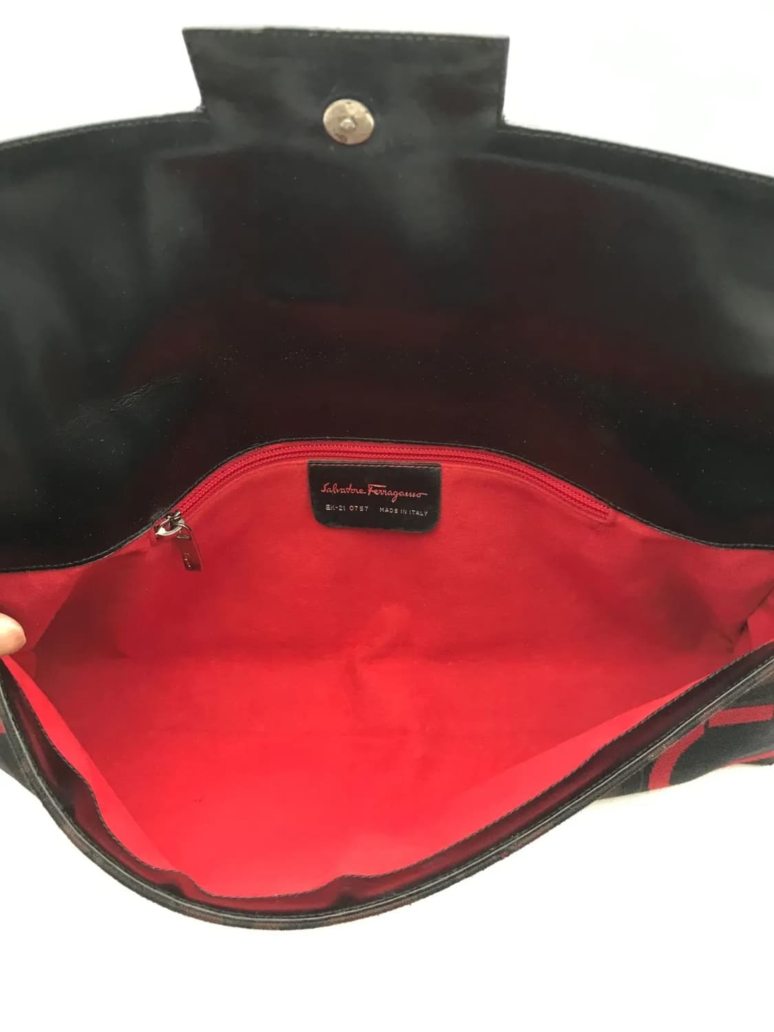 살바토레 페라가모 간치니 캔버스 숄더백 상품이미지8